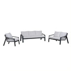 Linear Essence 3-Piece Sofa Suite – Minimalist Architectural Series