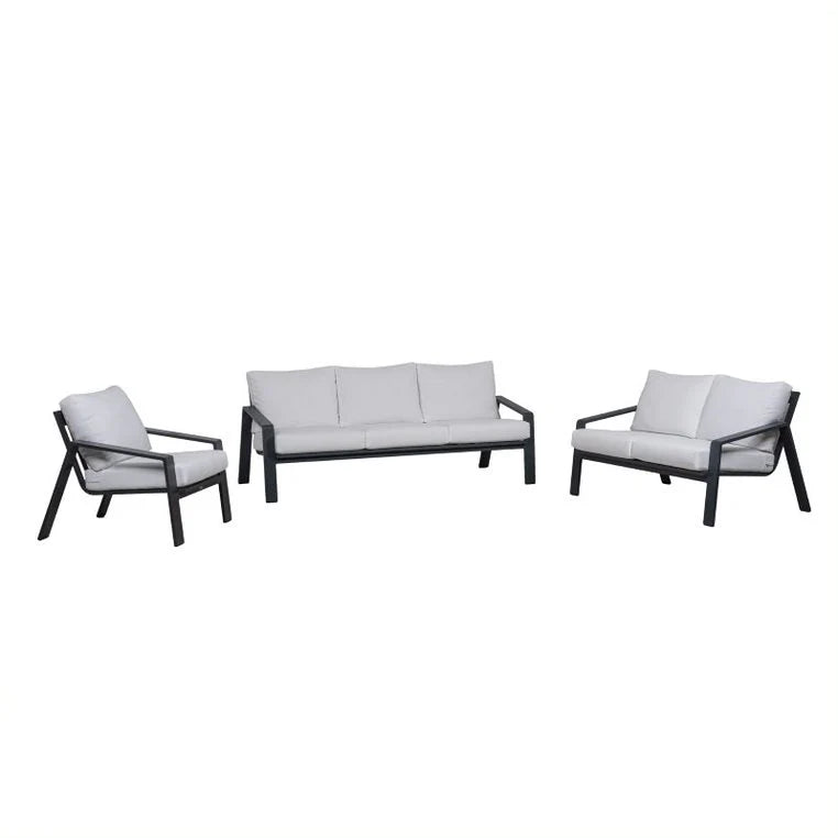 Linear Essence 3-Piece Sofa Suite – Minimalist Architectural Series