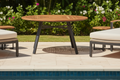 Round Coffee Table – Natural Wood & Architectural Steel