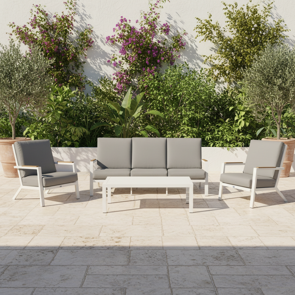 Horizon 4-Piece Premium Outdoor Sofa Set – Garden & Poolside Edition