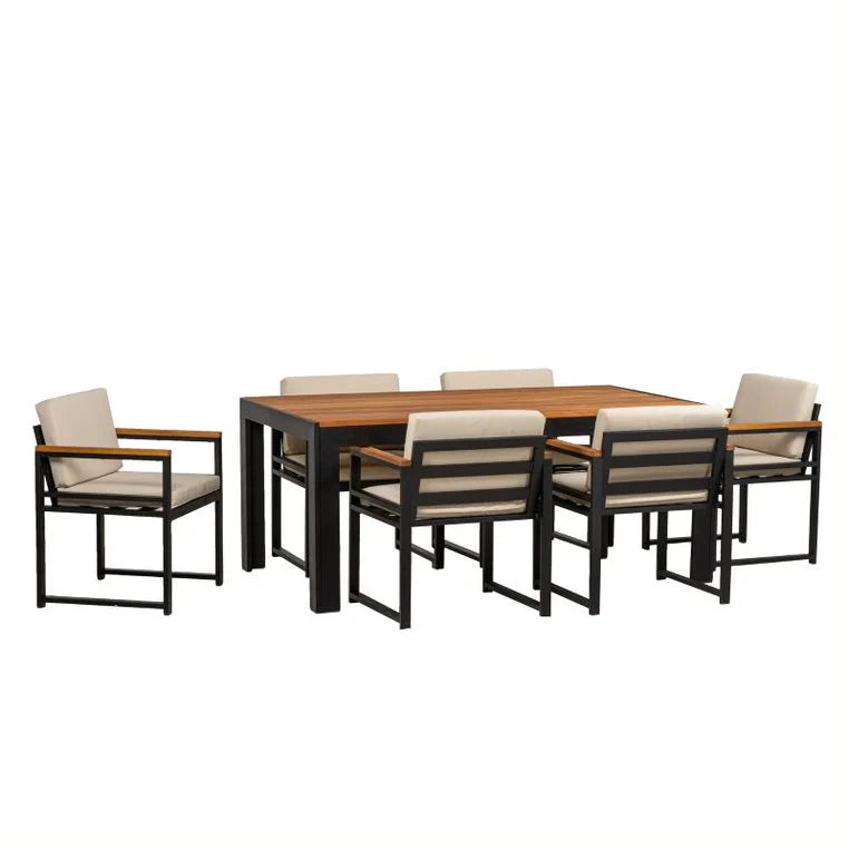 Unity 6-Seater Outdoor Dining Set – Cozy Comfort Edition