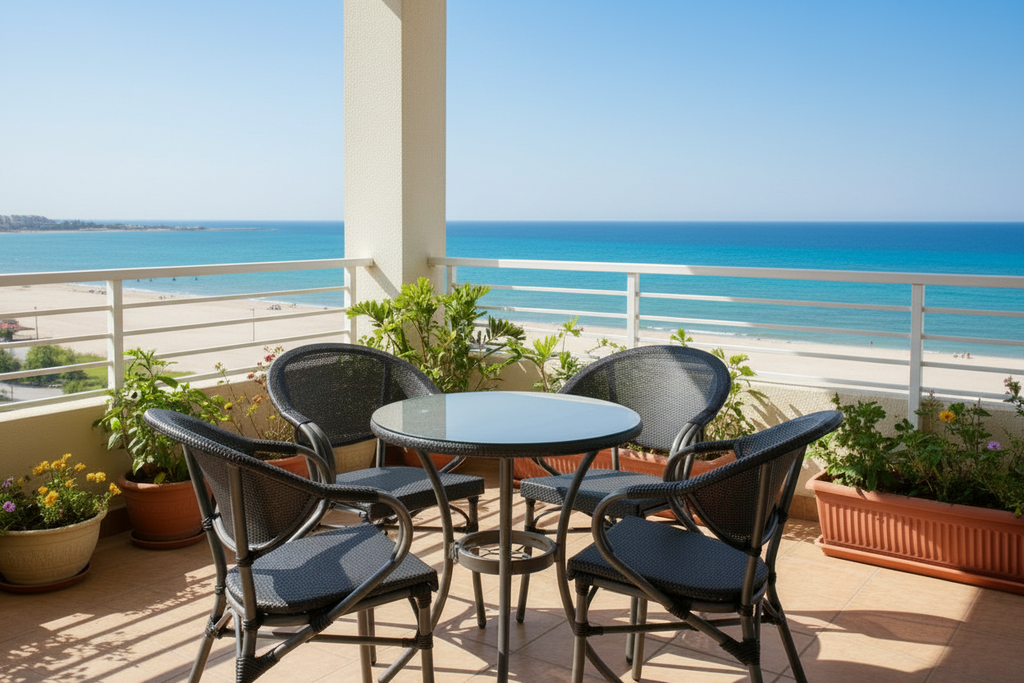 Bistro Pulse 5-Piece Outdoor Lounge Set – Compact Terrace Dining