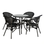 Bistro Pulse 5-Piece Outdoor Lounge Set – Compact Terrace Dining