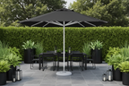 4M All Steel Weather Proof Umbrella - Heavy Duty Canvas