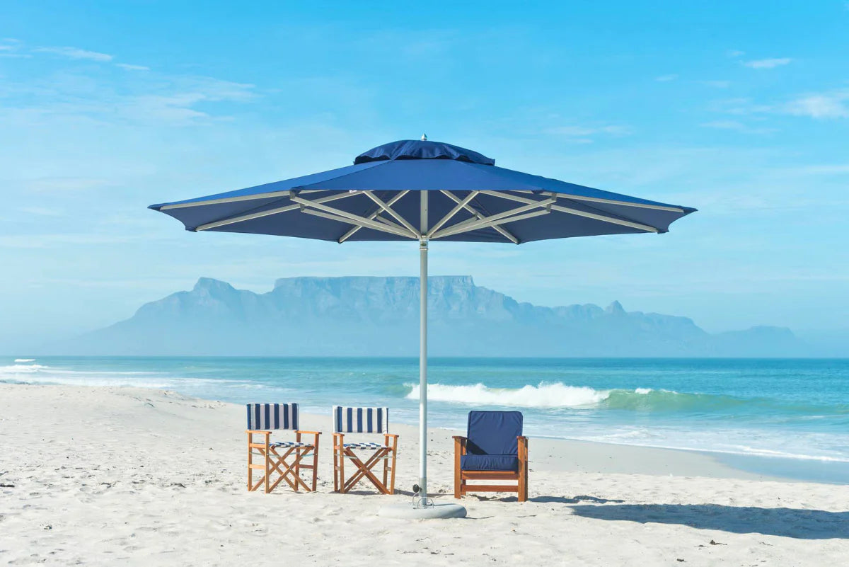 4M All Steel Weather Proof Umbrella - Heavy Duty Canvas